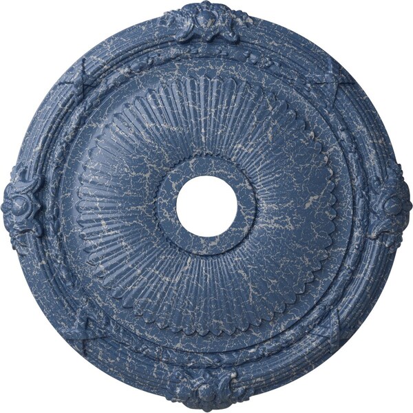 Ekena Millwork Heaton Ceiling Medallion (Canopies up to 6 1/2"), 27 1/2"OD x 3 7/8"ID x 2 1/4"P, Americana Crackle CM27HEAMC - main